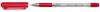 STYLO A BILLE STANGER TRANSPARENT POINTE MOYENNE ROUGE